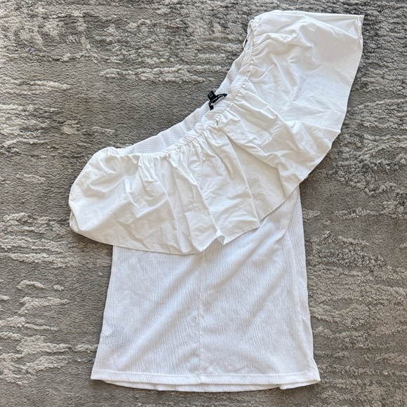 Off the Shoulder Tops Blank White - Picture 8 of 8